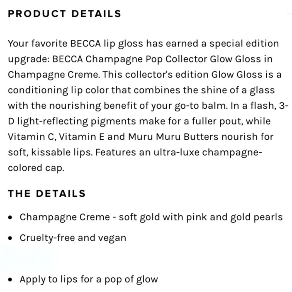 BECCA Glow Gloss Lip Gloss - Picture 15 of 15